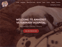 Tablet Screenshot of amherstvh.com